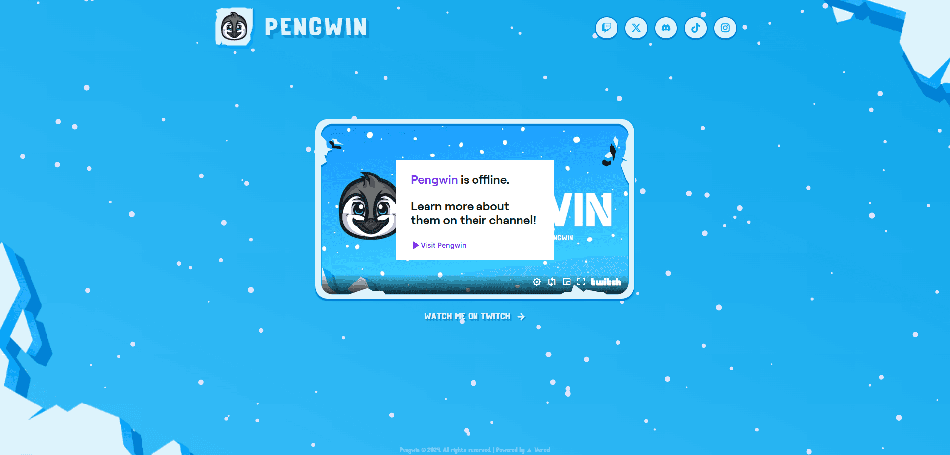 Pengwin's Langing Page