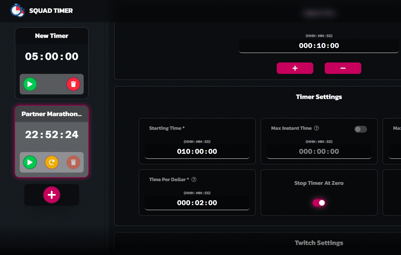 Squad Timer